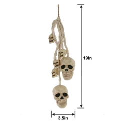 Party City Skeletons|Plastic Hanging Skulls, 19In