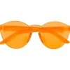 Party City Glasses-Plastic Rimless Sunglasses, 5.5In X 2.2In Orange