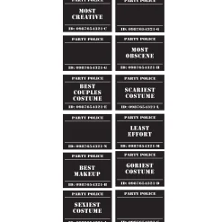 Party City Window & Wall Décor|Police Lineup Scene Setter With Photo Booth Props 14Pc