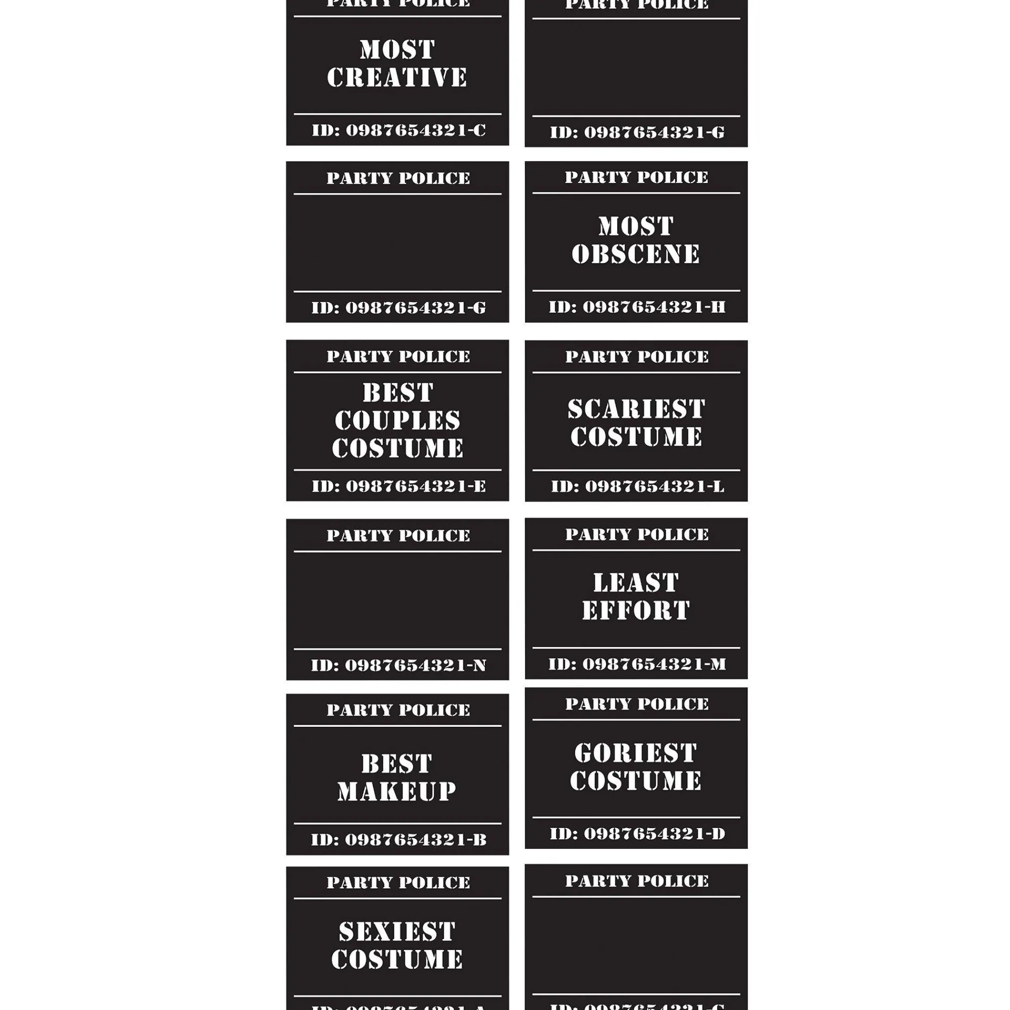 Party City Window & Wall Décor|Police Lineup Scene Setter With Photo Booth Props 14Pc