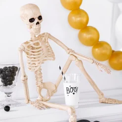 Party City Boneyard Glam|Realistic Hanging Skeleton, 3Ft - Halloween Decoration