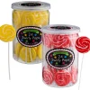Party City Candy Buffet By Color-Red & Yellow Team Colors Swirly Lollipops, 48Ct - Cherry & Lemon