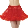 Party City Tutus, Skirts-Red Full Petticoat Plus Size