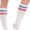 Party City Tights-Red, White & Blue Stripe Athletic Knee-High Socks