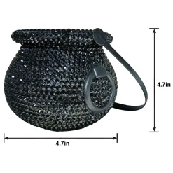 Party City Favors & Favor Bags|Rhinestone Black Plastic Cauldron, 4.7In X 4.7In