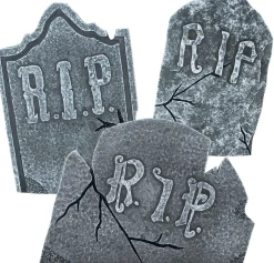 Party City Tombstones & Fencing|Rip Tombstones 3Ct