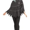 Party City Capes, Robes-Rose Gold Glitter Spiderweb Poncho For Adults