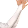 Party City Gloves-Satin White Arm Warmers
