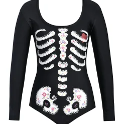 Party City Scary-Skeleton Bodysuit - Day Of The Dead