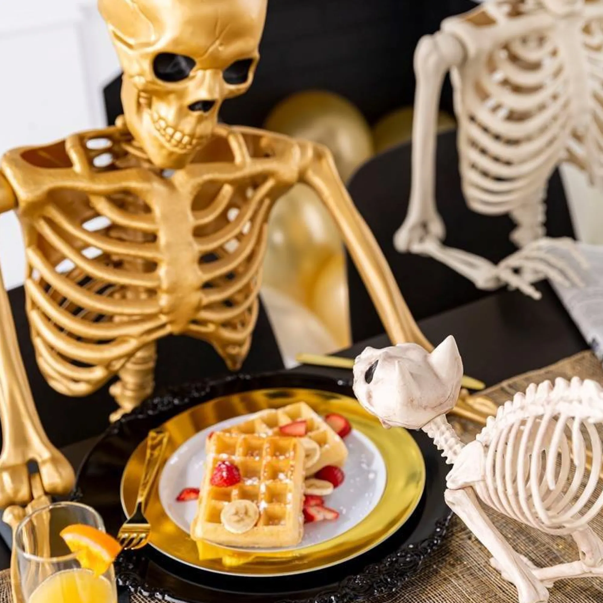 Party City Skeletons|Skeleton Cat Decoration, 18In X 10.25In