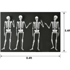 Party City Decorations|Skeleton Plastic Scene Setter Kit, 7Pc