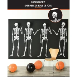Party City Decorations|Skeleton Plastic Scene Setter Kit, 7Pc