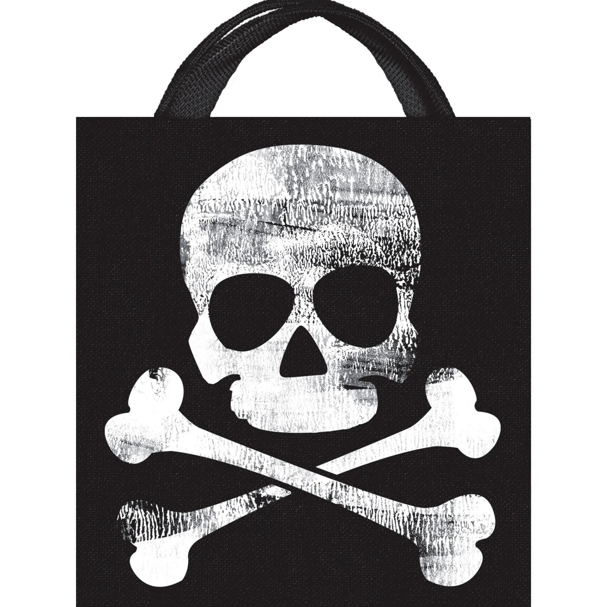 Party City Trick-Or-Treat Bags & Buckets|Skull & Crossbones Jolly Roger Fabric Trick-Or-Treat Bag, 13.5In X 14.75In