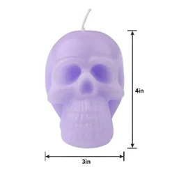 Party City Home Décor|Skull Candle, 3In X 4In