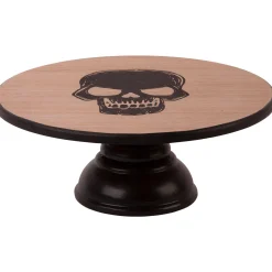 Party City Boneyard Glam|Skull Fiberboard Cake Stand, 10In X 4In