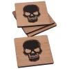 Party City Table Décor & Centerpieces|Skull Fiberboard Coasters, 4In, 4Ct