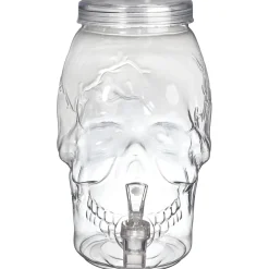 Party City Boneyard Glam|Skull Plastic Drink Dispenser, 1Gal