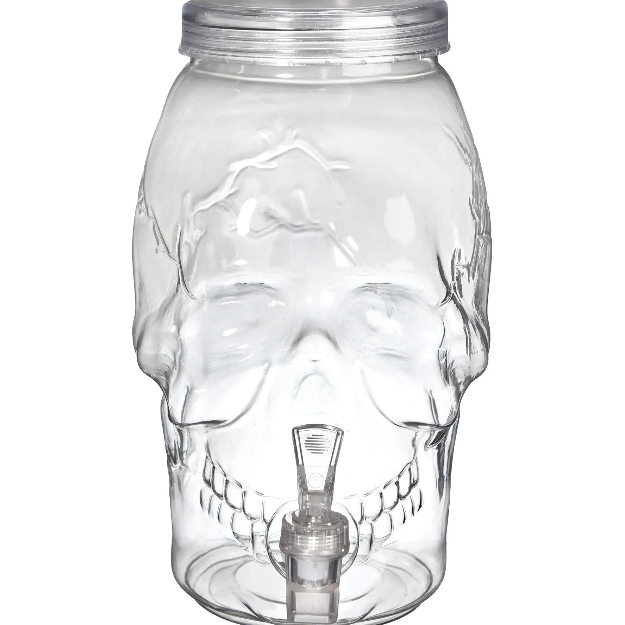 Party City Boneyard Glam|Skull Plastic Drink Dispenser, 1Gal