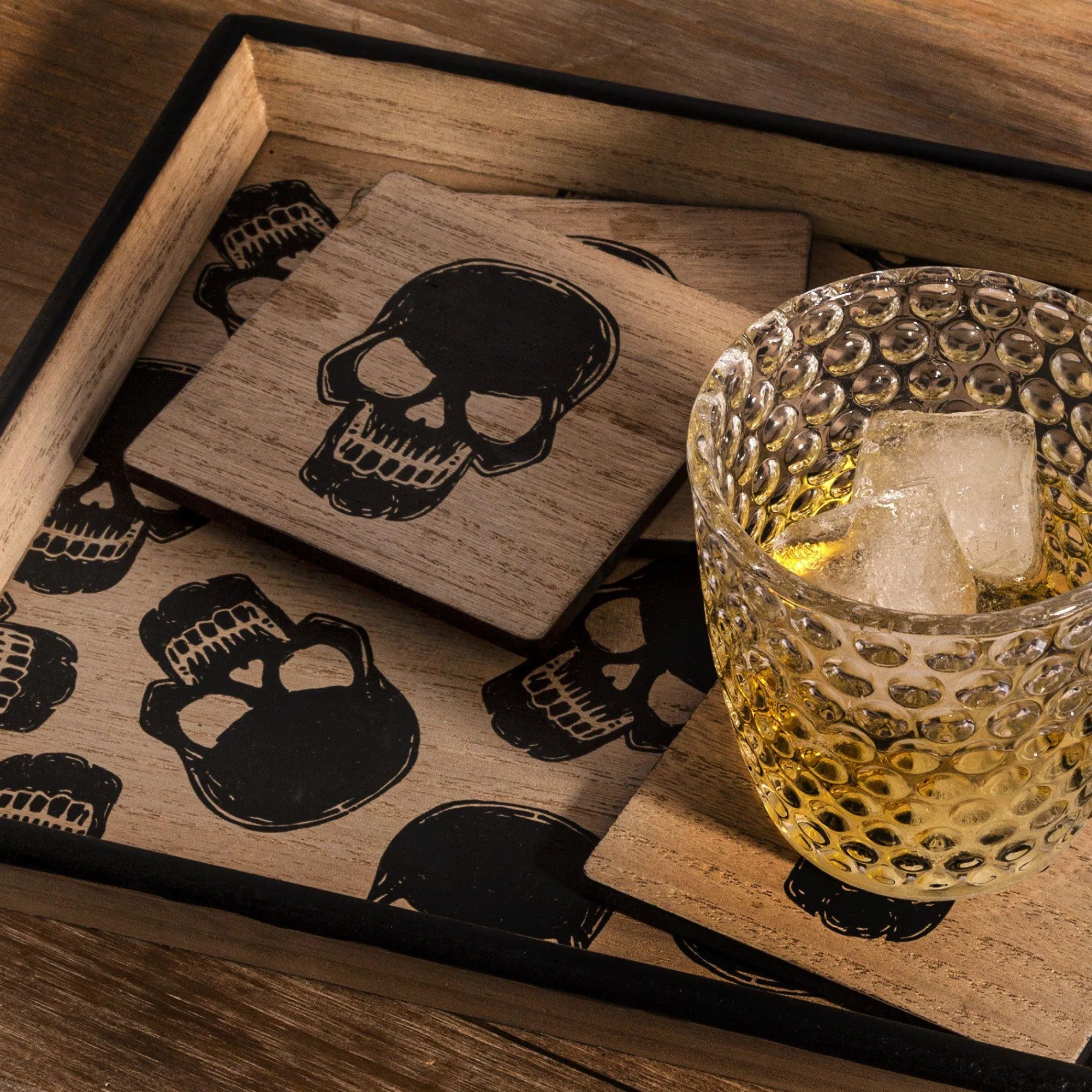 Party City Table Décor & Centerpieces|Skull Rectangular Fiberboard Serving Tray, 14In X 9.5In
