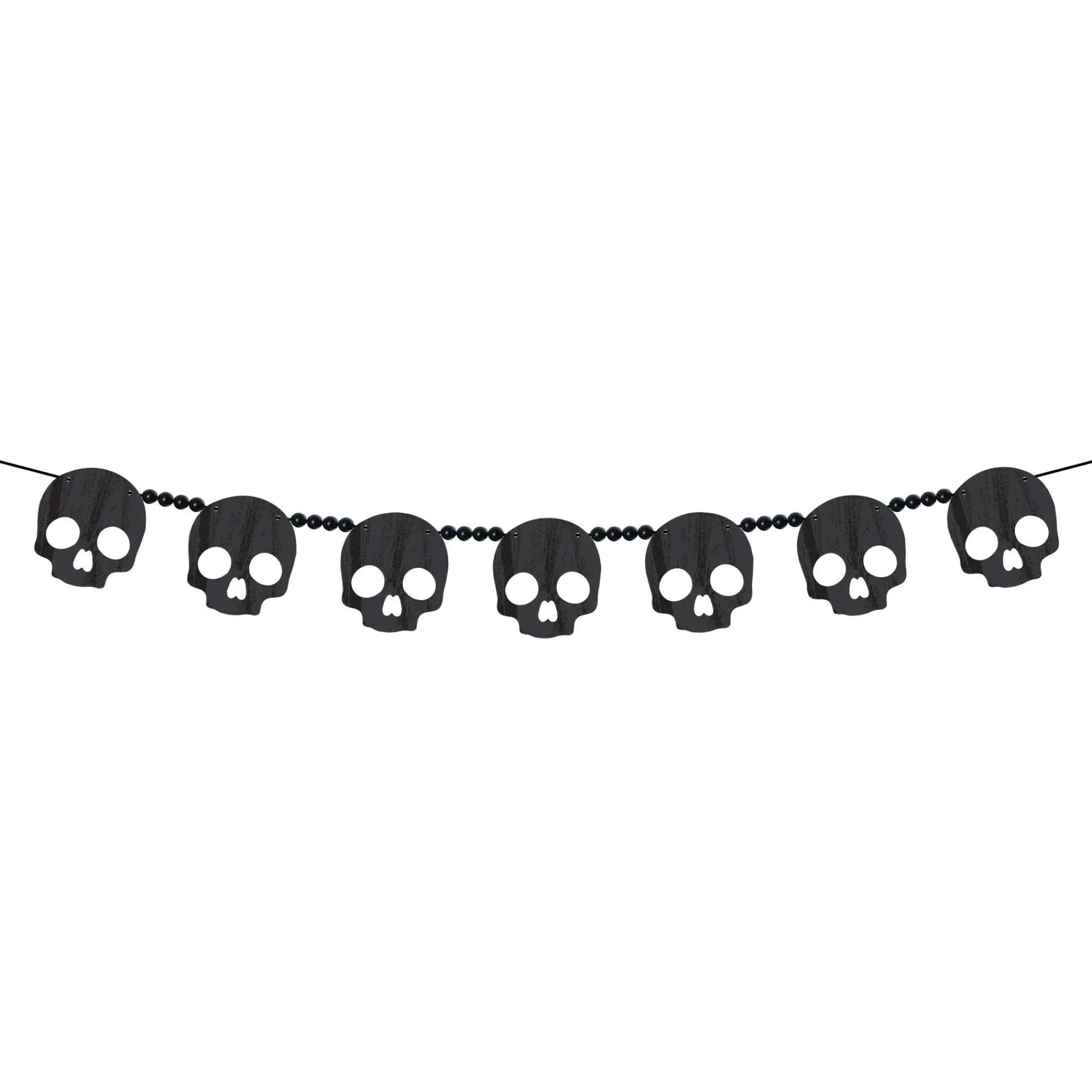 Party City Creepy Carnival|Skull Wood Garland, 6Ft