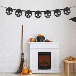 Party City Decorations|Skull Wood Garland, 6Ft