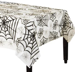 Party City Table Décor & Centerpieces|Spider Web Clear Plastic Table Cover