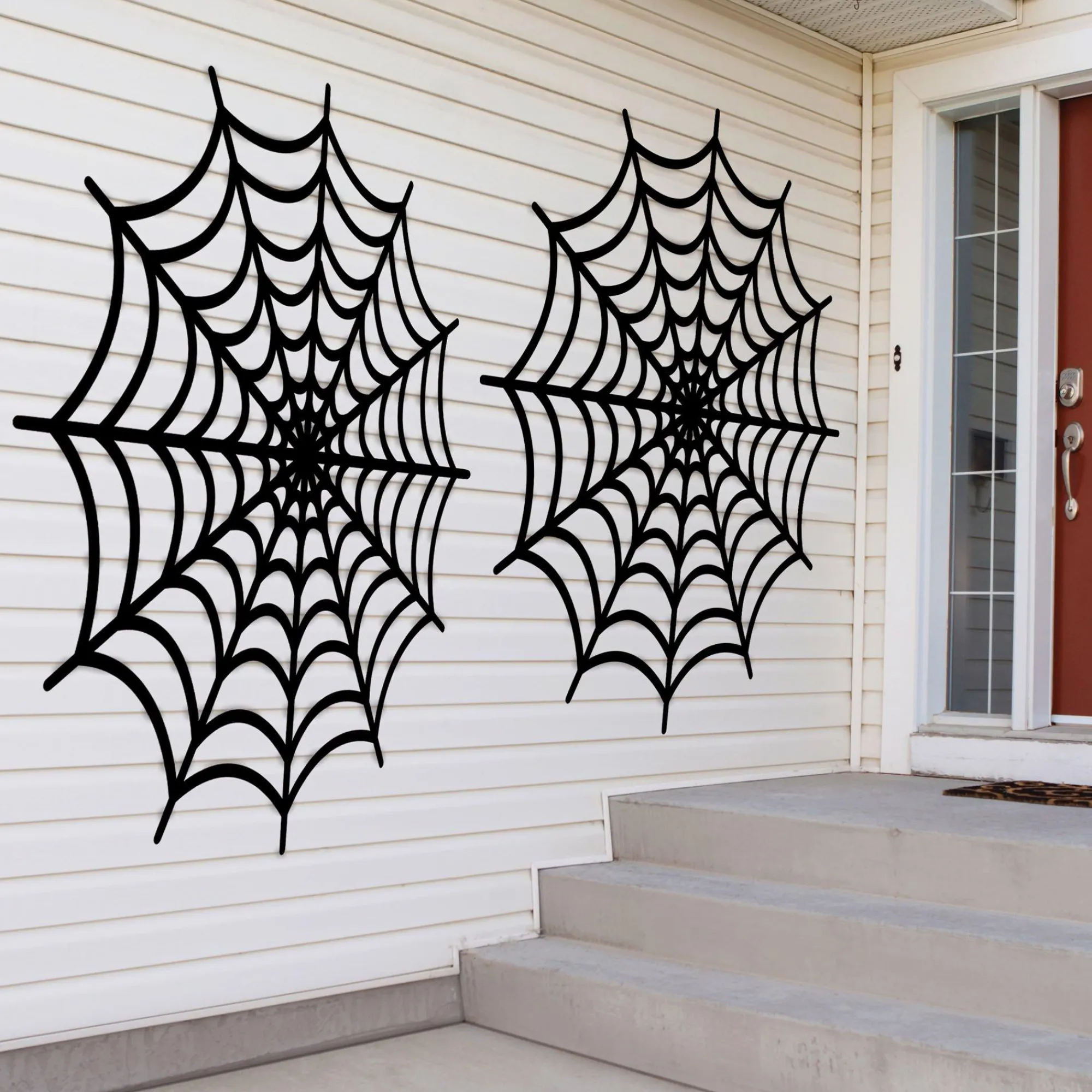 Party City Decorations|Spiderweb Plastic Decorations, 5.4Ft, 2Ct