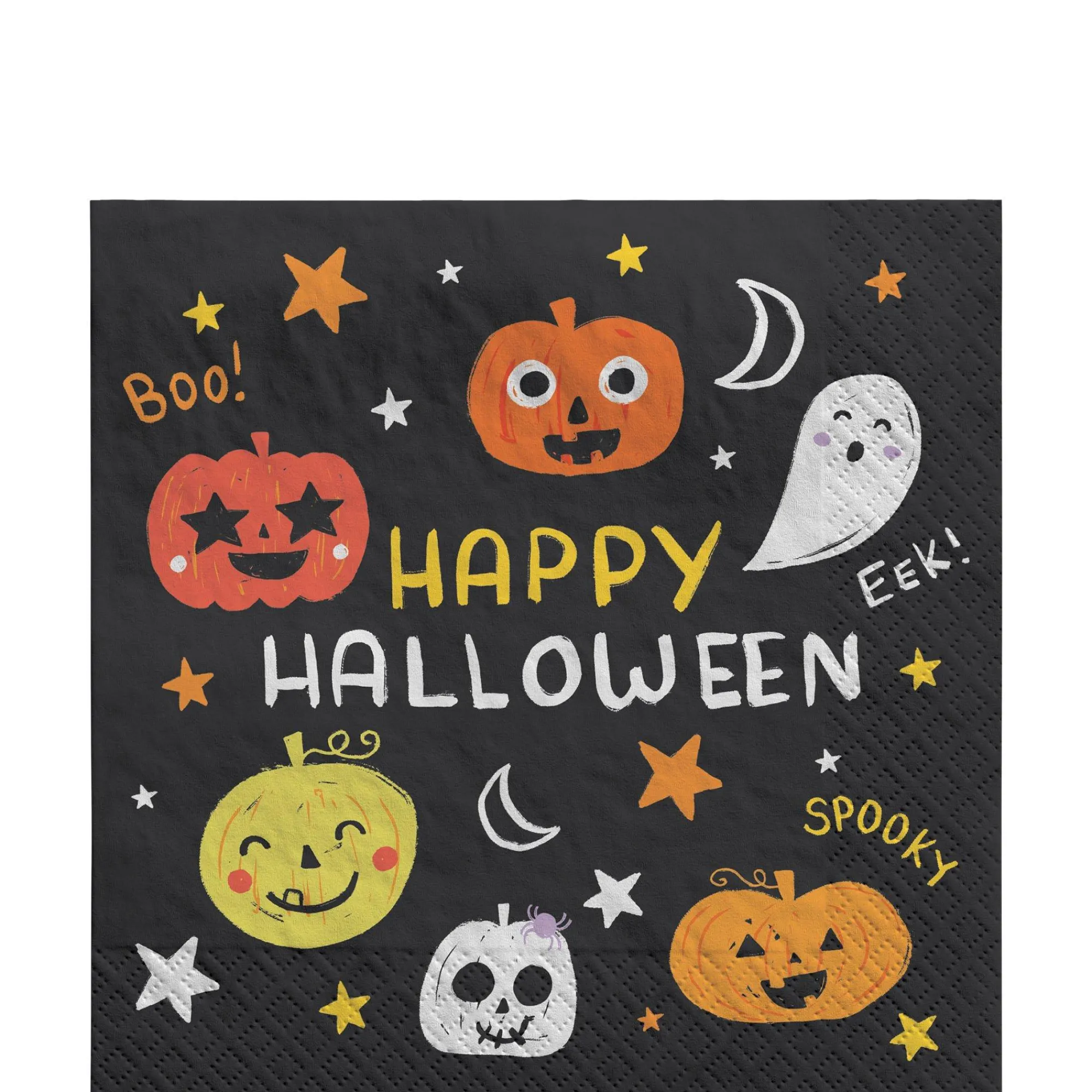 Party City Spooky Friends|Spooky Friends Halloween Paper Lunch Napkins, 6.5In, 100Ct
