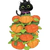 Party City Balloons|Stackerz Black Cat & Pumpkins Halloween Foil Balloon, 45In