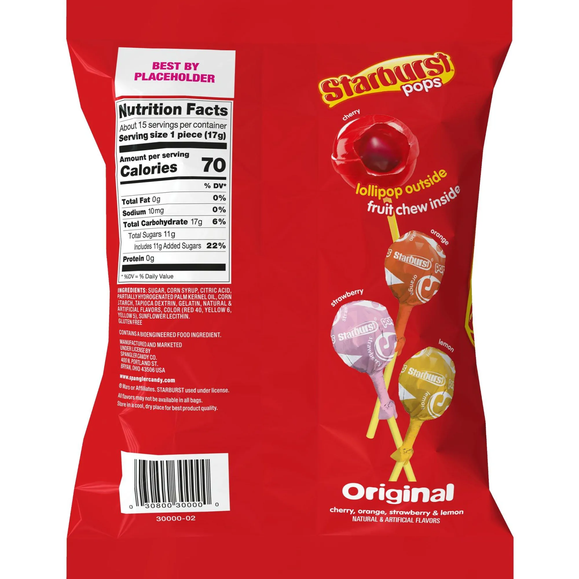 Starburst Lollipops- Pops Original, 8.8Oz