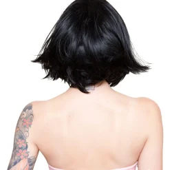 Party City Wigs-Stylish Short Black Wig