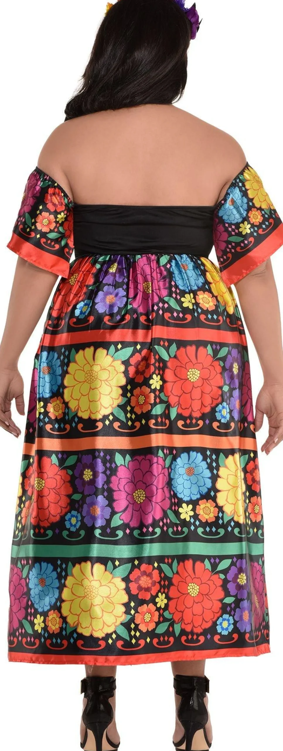 Party City Plus Size Costumes-Sugar Skull Beauty Plus Size Costume For Adults - Day Of The Dead