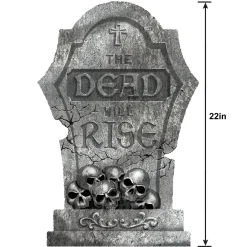 Party City Tombstones & Fencing|The Dead Will Rise Tombstone