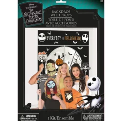 Party City Window & Wall Décor|The Nightmare Before Christmas Scene Setter With Photo Booth Props
