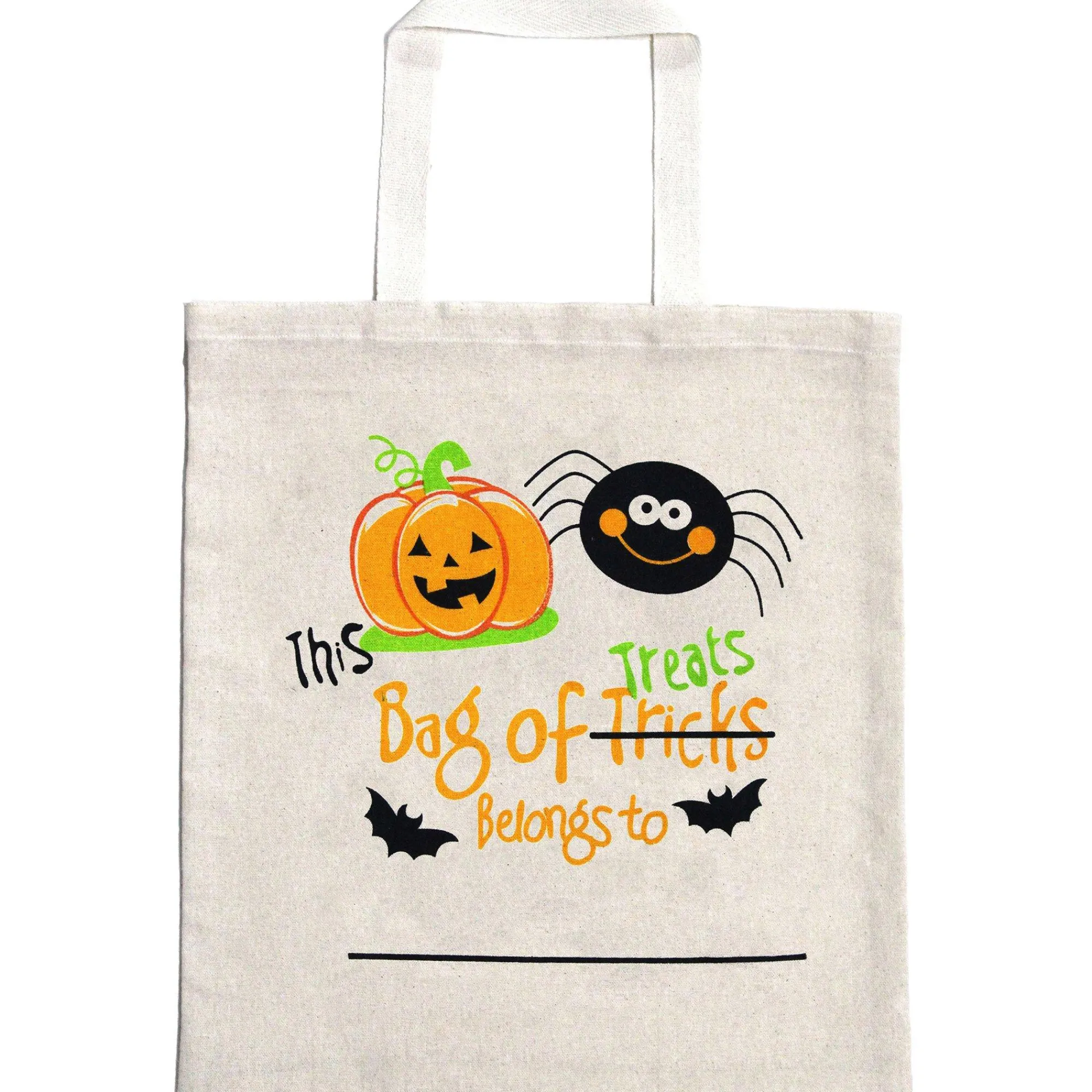 Party City Trick-Or-Treat Bags & Buckets|This Bag Of Treats Belongs To Cotton Tote Treat Bag, 14In X 16In