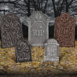 Party City Tombstones & Fencing|Tombstone Decoration Set 5Ct