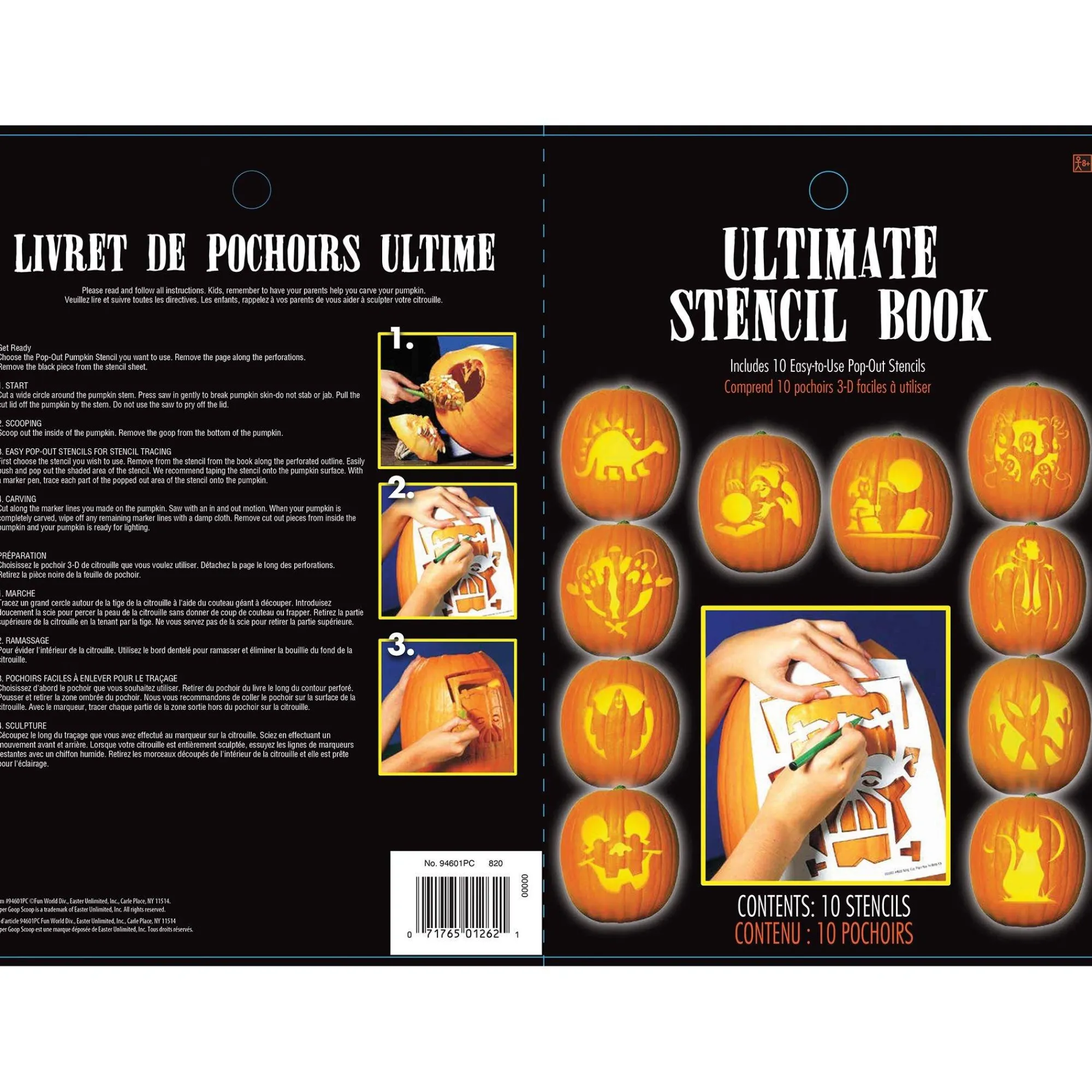 Party City Pumpkin Carving Kits|Ultimate Pumpkin Carving Stencil Book