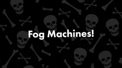 Party City Fog Machines & Fog Juice|400W Skeleton Coffin Fog Machine