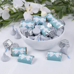 Hershey's Candy Buffet By Color-Wedding Tiffany Bow Miniatures, Kisses And Jc Peanut Butter Cups 180Pc