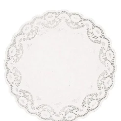 Party City Baking Supplies-White Round Paper Doilies 8Ct