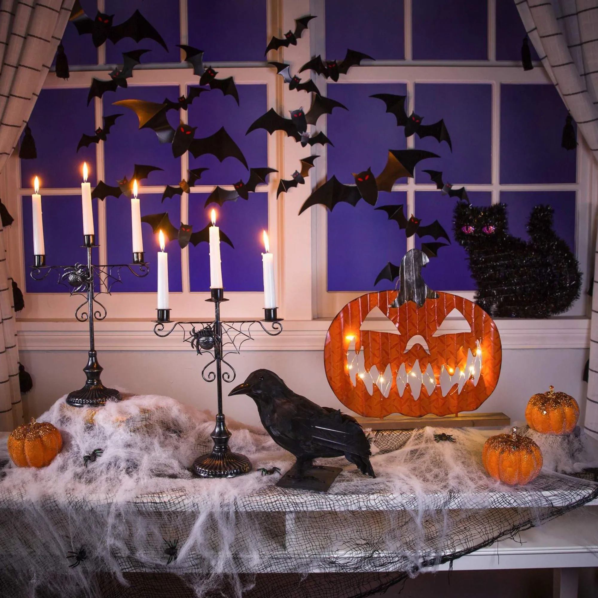 Party City Spiderweb Night|White Stretch Spider Web, 800 Sq Ft