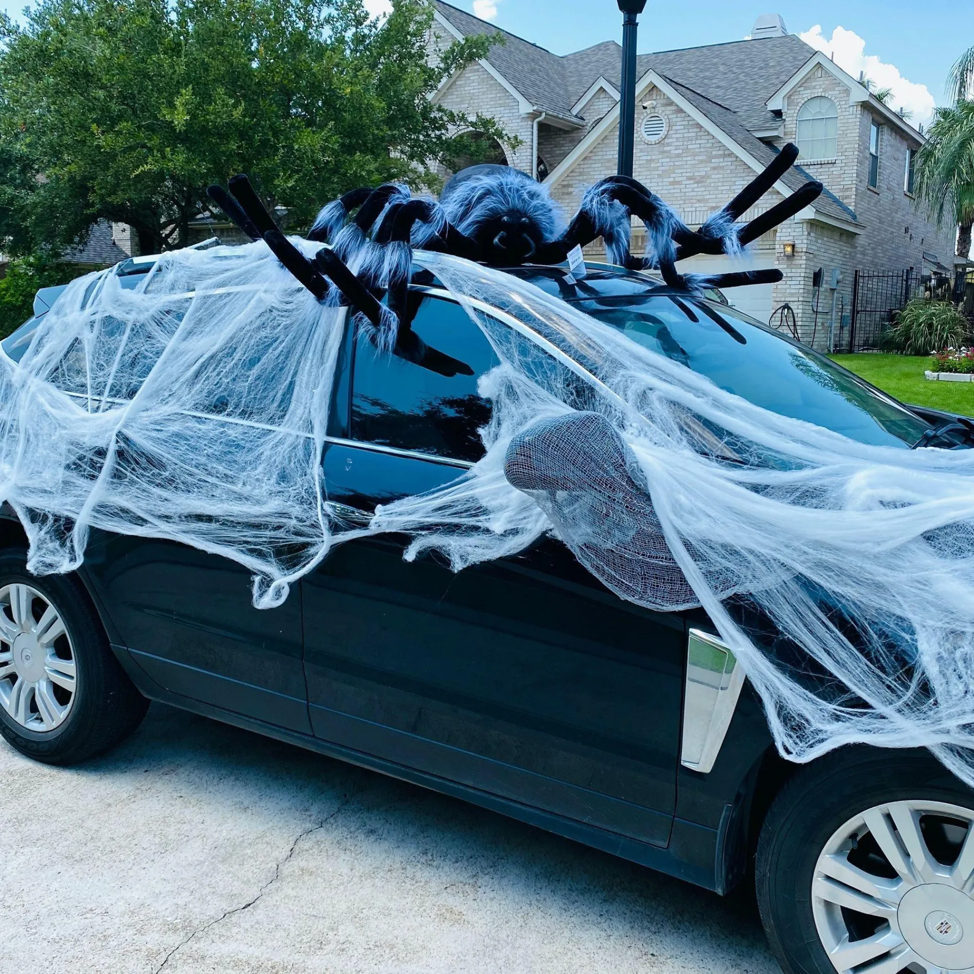 Party City Spiderweb Night|White Stretch Spider Web, 800 Sq Ft