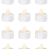 Party City Table Décor & Centerpieces|White Tealight Flameless Led Candles 12Ct