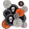 Party City Decorations|Wicked Hauntings Paper Fan Decorating Kit, 15Pc
