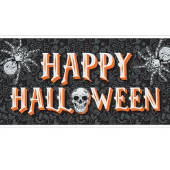 Party City Door Décor & Signs|Wicked Hauntings Plastic Horizontal Banner, 5.4Ft X 2.8Ft