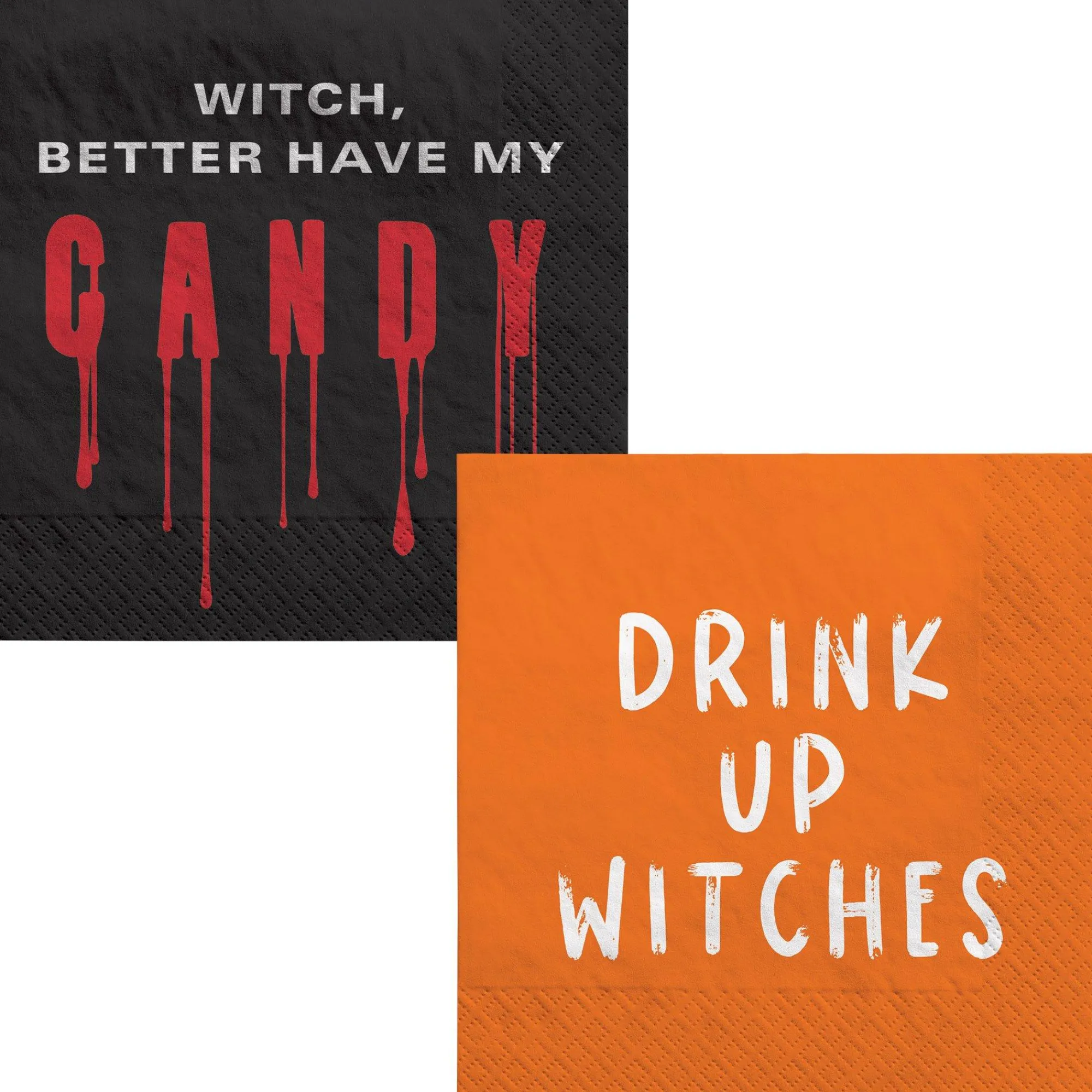 Party City Wicked Haunting|Witch Paper Beverage Napkins, 5In, 16Ct