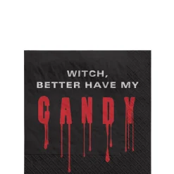 Party City Wicked Haunting|Witch Paper Beverage Napkins, 5In, 16Ct