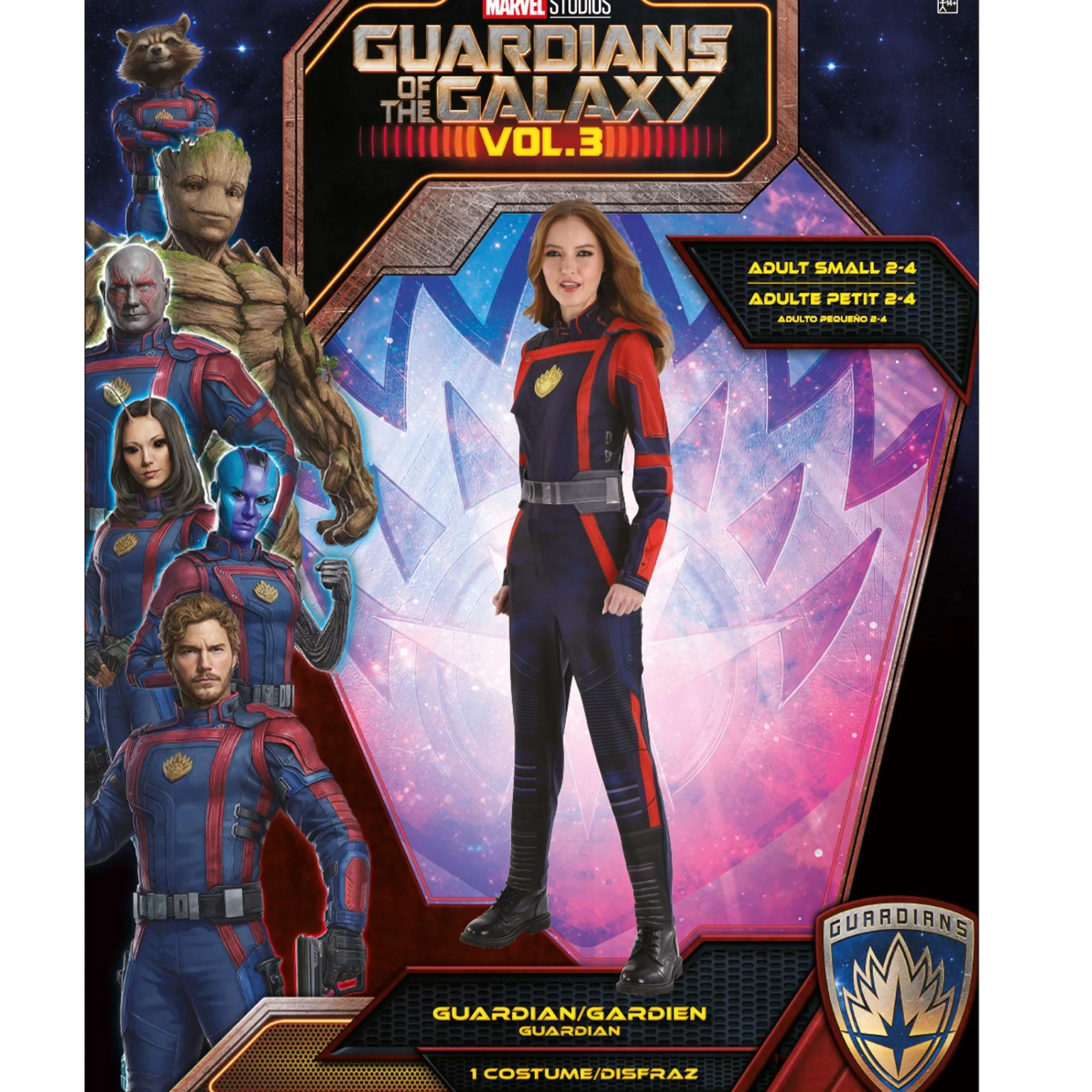 Party City Superhero-Women's Guardian Team Costume - Marvel Guardians Of The Galaxy Vol. 3