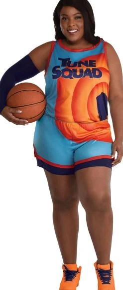 Party City Plus Size Costumes-Women's Tune Squad Plus Size Costume - Space Jam 2