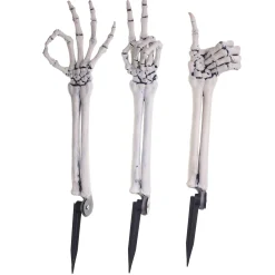 Party City Yard Stakes & Signs|Yard Skeleton Hand Decorations, 3Ct
